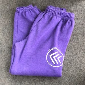 Piece Apparel purple joggers purple small